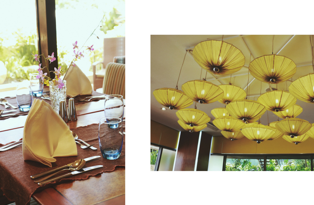 Marco Polo Brunch n Bubbles - table setup and ceiling lights - Ching Sadaya blog